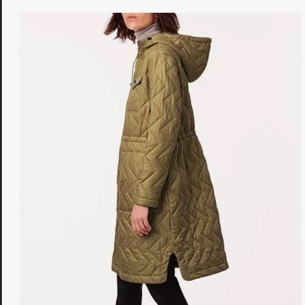 Bernardo Women's Chevron Quilted Anorak